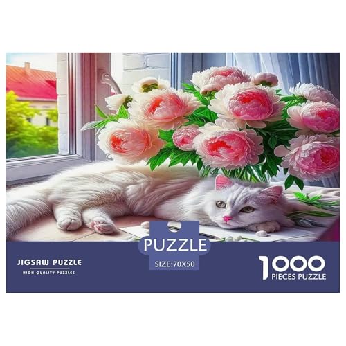 Cute Katze Puzzle 1000 Teile Schwer Puzzle Spielzeug Lernspiel Impossible Herausforderungsspielzeug Für Erwachsene Und Kinder in Bewährter 70x50cm/1000pcs Cute Katze Puzzle 1000 Teile Schwer Puzzle Spielzeug Lernspiel Impossible Herausforderungsspielzeug Für Erwachsene Und Kinder in Bewährter 70x50cm/1000pcs von UNRXJZLVM