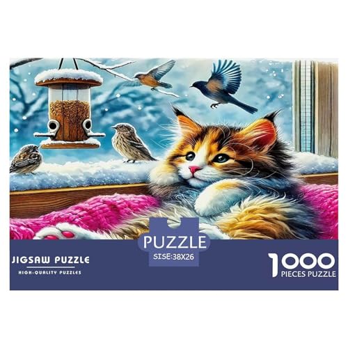Cute Katze Puzzle 1000 Teile Schwer Puzzle Spielzeug Pädagogisches Spiel Impossible Herausforderungsspielzeug Für Erwachsene Und Kinder in Bewährter 38x26cm/1000pcs Cute Katze Puzzle 1000 Teile Schwer Puzzle Spielzeug Pädagogisches Spiel Impossible Herausforderungsspielzeug Für Erwachsene Und Kinder in Bewährter 38x26cm/1000pcs von UNRXJZLVM