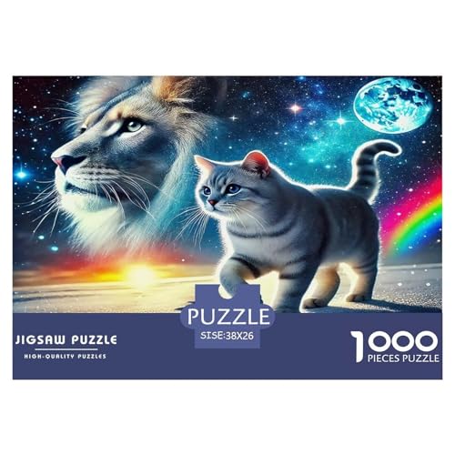 Cute Katze Puzzle 1000-teilige Schwer Puzzle Spielzeug Lernspiel Impossible Herausforderungsspielzeug Für Erwachsene Und Kinder in Bewährter 38x26cm/1000pcs Cute Katze Puzzle 1000-teilige Schwer Puzzle Spielzeug Lernspiel Impossible Herausforderungsspielzeug Für Erwachsene Und Kinder in Bewährter 38x26cm/1000pcs von UNRXJZLVM