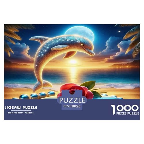 Delphin Puzzle 1000 Teile Schwer Puzzle Spielzeug Lernspiel Impossible Herausforderungsspielzeug Für Erwachsene Und Kinder in Bewährter 38x26cm/1000pcs Delphin Puzzle 1000 Teile Schwer Puzzle Spielzeug Lernspiel Impossible Herausforderungsspielzeug Für Erwachsene Und Kinder in Bewährter 38x26cm/1000pcs von UNRXJZLVM