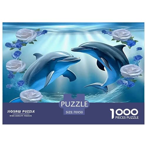 Delphin Puzzles 1000 Teile Schwer Puzzle Spielzeug Lernspiel Impossible Herausforderungsspielzeug Für Erwachsene Und Kinder Ab 14 Jahren 70x50cm/1000pcs Delphin Puzzles 1000 Teile Schwer Puzzle Spielzeug Lernspiel Impossible Herausforderungsspielzeug Für Erwachsene Und Kinder Ab 14 Jahren 70x50cm/1000pcs von UNRXJZLVM