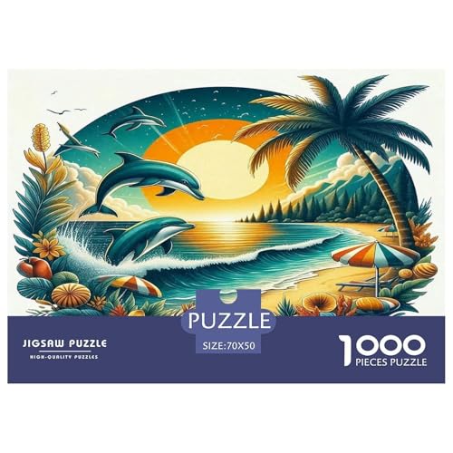 Delphin Puzzles 1000 Teile Schwer Puzzle Spielzeug Pädagogisches Spiel Impossible Herausforderung Spielzeug Für Erwachsene Und Kinder Ab 14 Jahren 70x50cm/1000pcs Delphin Puzzles 1000 Teile Schwer Puzzle Spielzeug Pädagogisches Spiel Impossible Herausforderung Spielzeug Für Erwachsene Und Kinder Ab 14 Jahren 70x50cm/1000pcs von UNRXJZLVM