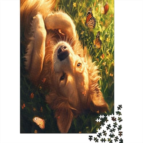 Der Labrador Retriever Puzzle 1000 Teile, Puzzle Für Erwachsene, Impossible Puzzle, Geschicklichkeitsspiel Für Die Ganze Familie, Puzzle Farbenfrohes, Puzzle-Geschenk, Puzzle 1000pcs (75x50cm) von UNRXJZLVM