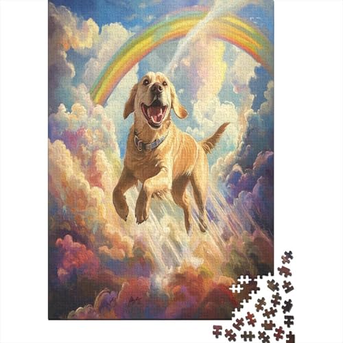 Der Labrador Retriever Puzzle 1000 Teile, Puzzle Für Erwachsene, Impossible Puzzle, Geschicklichkeitsspiel Für Die Ganze Familie, Puzzle Farbenfrohes, Puzzle-Geschenk, Puzzle 1000pcs (75x50cm) von UNRXJZLVM