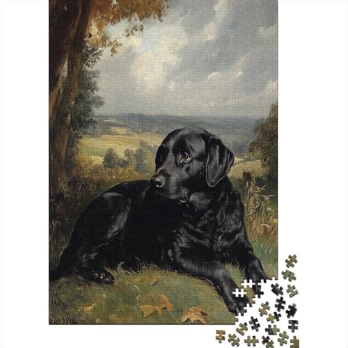 Der Labrador Retriever Puzzle 1000 Teile,Puzzle Für, Impossible Puzzle, Geschicklichkeitsspiel Für Die Ganze Familie,Puzzle Farbenfrohes,Puzzle-Geschenk,Raumdekoration Puzzel 1000pcs (75x50 von UNRXJZLVM