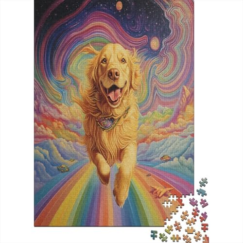 Der Labrador Retriever Puzzle 1000 Teile,Puzzle Für Erwachsene, Impossible Puzzle, Geschicklichkeitsspiel Für Die Ganze Familie,Puzzle Legespiel- Erwachsenenpuzzle Puzzel 1000pcs (75x50cm) von UNRXJZLVM