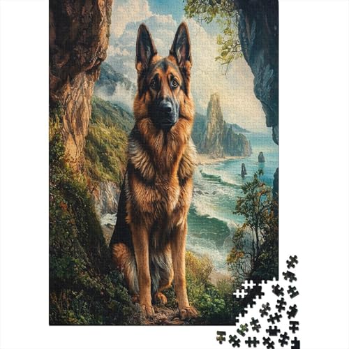 Deutsche Schäferhunde Puzzlespiel 1000 Teile Jigsaw Puzzle 1000 Puzzle FüR Erwachsene Kinder Senioren Erwachsenen Puzzlespiel Puzzel 1000pcs (75x50cm) von UNRXJZLVM