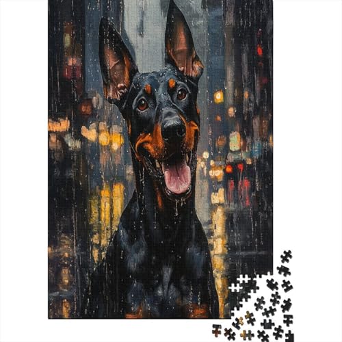 Dobermannn Puzzle 1000 Teile Erwachsener Kniffel Spaß Für Die Ganze Familie - Abwechslungsreiche 1000 Puzzleteilige Motive Puzzle Erwachsene, Puzzel 1000pcs (75x50cm) von UNRXJZLVM