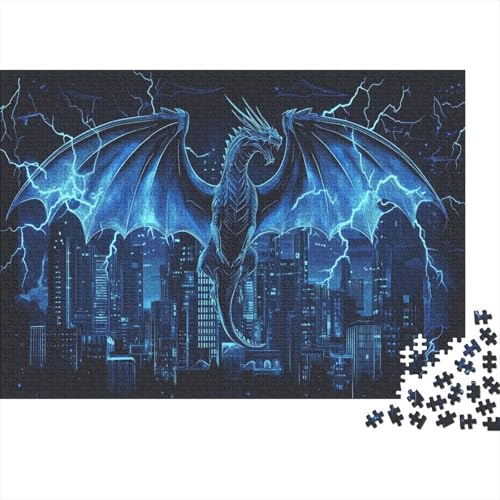 Drache Quest Puzzle 1000 Teile Schwer Puzzle Spielzeug Lernspiel Impossible Herausforderung Spielzeug Für Erwachsene Kinder 1000pcs (75x50cm) von UNRXJZLVM