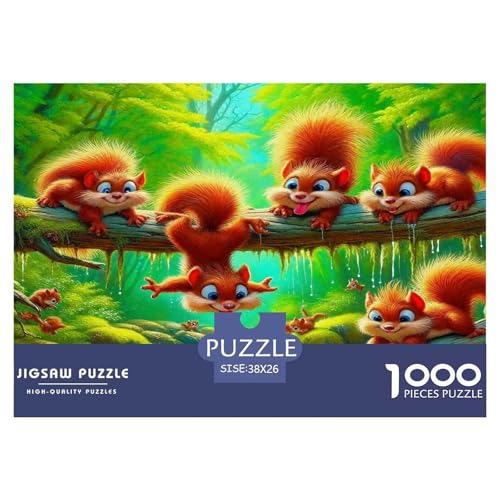Eichhörnchen Puzzle 1000-teilige Schwer Puzzle Spielzeug Lernspiel Impossible Herausforderung Spielzeug Für Erwachsene Und Kinder Ab 14 Jahren 38x26cm/1000pcs Eichhörnchen Puzzle 1000-teilige Schwer Puzzle Spielzeug Lernspiel Impossible Herausforderung Spielzeug Für Erwachsene Und Kinder Ab 14 Jahren 38x26cm/1000pcs von UNRXJZLVM
