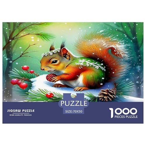 Eichhörnchen Puzzle 1000-teilige Schwer Puzzle Spielzeug Lernspiel Impossible Herausforderung Spielzeug Für Erwachsene Und Kinder Ab 14 Jahren 70x50cm/1000pcs Eichhörnchen Puzzle 1000-teilige Schwer Puzzle Spielzeug Lernspiel Impossible Herausforderung Spielzeug Für Erwachsene Und Kinder Ab 14 Jahren 70x50cm/1000pcs von UNRXJZLVM