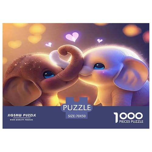 Elefanten Puzzle 1000 Teile Schwer Puzzle Spielzeug Pädagogisches Spiel Impossible Herausforderungsspielzeug Für Erwachsene Und Kinder Ab 12 Jahren 70x50cm/1000pcs Elefanten Puzzle 1000 Teile Schwer Puzzle Spielzeug Pädagogisches Spiel Impossible Herausforderungsspielzeug Für Erwachsene Und Kinder Ab 12 Jahren 70x50cm/1000pcs von UNRXJZLVM