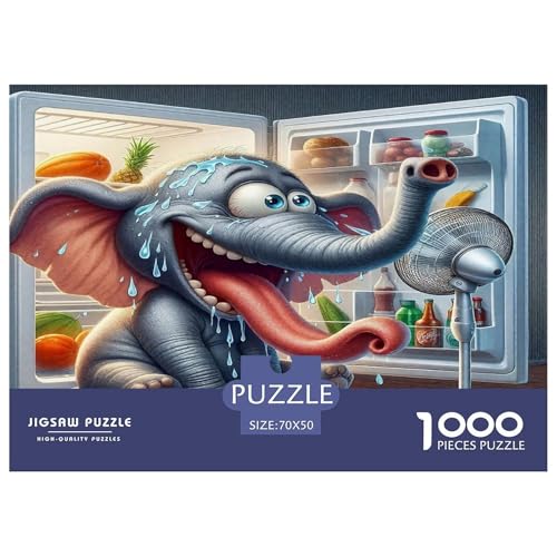 Elefanten Puzzle 1000-teilige Schwer Puzzle Spielzeug Lernspiel Impossible Herausforderungsspielzeug Für Erwachsene Kinder 70x50cm/1000pcs Elefanten Puzzle 1000-teilige Schwer Puzzle Spielzeug Lernspiel Impossible Herausforderungsspielzeug Für Erwachsene Kinder 70x50cm/1000pcs von UNRXJZLVM