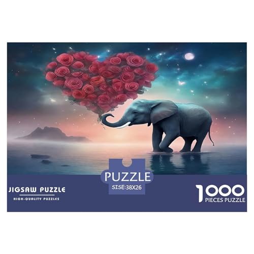 Elefanten Puzzle 1000-teilige Schwer Puzzle Spielzeug Pädagogisches Spiel Impossible Herausforderung Spielzeug Für Erwachsene Und Kinder Ab 14 Jahren 38x26cm/1000pcs Elefanten Puzzle 1000-teilige Schwer Puzzle Spielzeug Pädagogisches Spiel Impossible Herausforderung Spielzeug Für Erwachsene Und Kinder Ab 14 Jahren 38x26cm/1000pcs von UNRXJZLVM