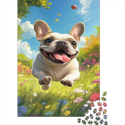 FRANZÖSISCHER BULLDONG Puzzle 1000 Teile Für Erwachsene Und Kinder Ab 14 Jahrenfür Stressabbauer Puzzlespiel Erwachsenen Puzzlespiel Puzzel 1000pcs (75x50cm) von UNRXJZLVM