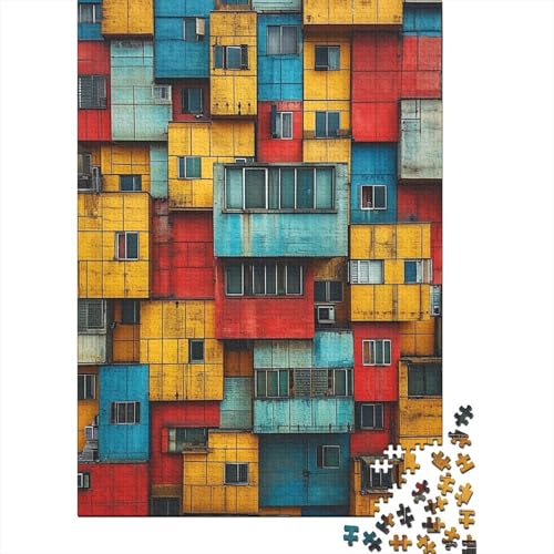 Farbige Bausteine 1000 Stück Puzzles Für Erwachsene Teenager Stress Abbauen Familien-Puzzlespiel 1000-teiliges Puzzle Kinder Lernspiel Spielzeug Geschenk Puzzel 1000pcs (75x50cm) von UNRXJZLVM