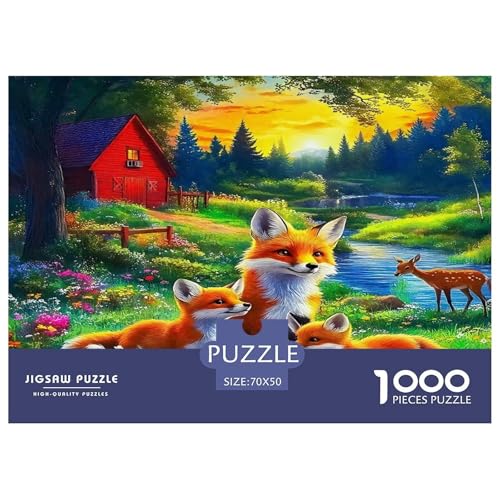Fox Puzzle 1000 Teile Schwer Puzzle Spielzeug Lernspiel Impossible Herausforderung Spielzeug Für Erwachsene Kinder 70x50cm/1000pcs Fox Puzzle 1000 Teile Schwer Puzzle Spielzeug Lernspiel Impossible Herausforderung Spielzeug Für Erwachsene Kinder 70x50cm/1000pcs von UNRXJZLVM