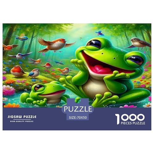 Frosch Puzzles 1000 Teile Schwer Puzzle Spielzeug Lernspiel Impossible Herausforderungsspielzeug Für Erwachsene Und Kinder Ab 12 Jahren 70x50cm/1000pcs Frosch Puzzles 1000 Teile Schwer Puzzle Spielzeug Lernspiel Impossible Herausforderungsspielzeug Für Erwachsene Und Kinder Ab 12 Jahren 70x50cm/1000pcs von UNRXJZLVM