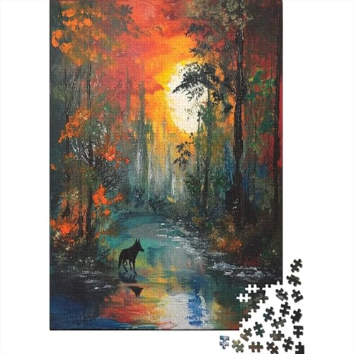 Fuchs Puzzle 1000 Teile,für Erwachsene, Impossible Puzzle,farbenfrohes Legespiel,GesKükenlichkeitsspiel Für Die Ganze Familie,Erwachsenenpuzzle Puzzel 1000pcs (75x50cm) von UNRXJZLVM