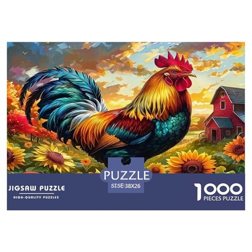 Hahn Puzzle 1000-teilige Schwer Puzzle Spielzeug Pädagogisches Spiel Impossible Herausforderungsspielzeug Für Erwachsene Kinder 38x26cm/1000pcs Hahn Puzzle 1000-teilige Schwer Puzzle Spielzeug Pädagogisches Spiel Impossible Herausforderungsspielzeug Für Erwachsene Kinder 38x26cm/1000pcs von UNRXJZLVM