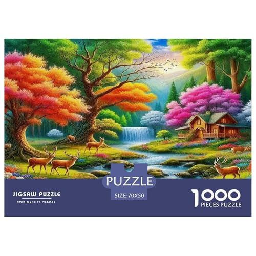 Hirsch Puzzle 1000-teilige Schwer Puzzle Spielzeug Pädagogisches Spiel Impossible Herausforderung Spielzeug Für Erwachsene Kinder 70x50cm/1000pcs Hirsch Puzzle 1000-teilige Schwer Puzzle Spielzeug Pädagogisches Spiel Impossible Herausforderung Spielzeug Für Erwachsene Kinder 70x50cm/1000pcs von UNRXJZLVM