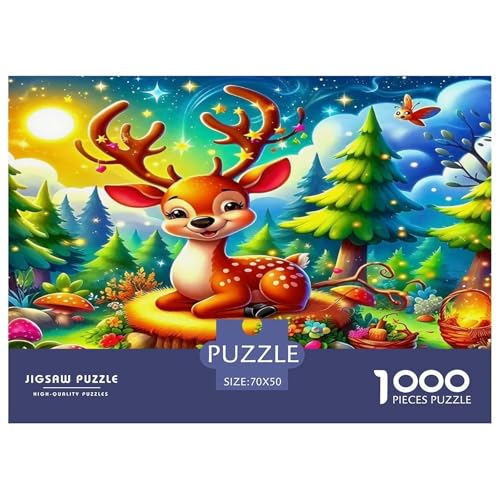 Hirsch Puzzles 1000 Teile Schwer Puzzle Spielzeug Lernspiel Impossible Herausforderung Spielzeug Für Erwachsene Und Kinder in Bewährter 70x50cm/1000pcs Hirsch Puzzles 1000 Teile Schwer Puzzle Spielzeug Lernspiel Impossible Herausforderung Spielzeug Für Erwachsene Und Kinder in Bewährter 70x50cm/1000pcs von UNRXJZLVM