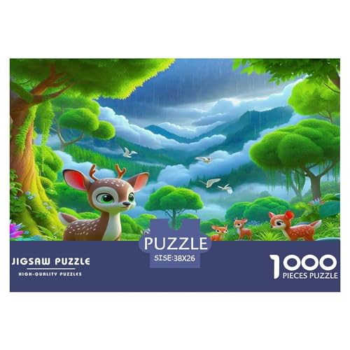 Hirsch Puzzles 1000 Teile Schwer Puzzle Spielzeug Lernspiel Impossible Herausforderungsspielzeug Für Erwachsene Und Kinder in Bewährter 38x26cm/1000pcs Hirsch Puzzles 1000 Teile Schwer Puzzle Spielzeug Lernspiel Impossible Herausforderungsspielzeug Für Erwachsene Und Kinder in Bewährter 38x26cm/1000pcs von UNRXJZLVM