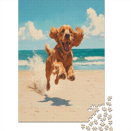 Irischer Setter Puzzle 1000 Teile Erwachsener Kniffel Spaß Für Die Ganze Familie - Abwechslungsreiche 1000 Puzzleteilige Motive Puzzle Erwachsene, Puzzel 1000pcs (75x50cm) von UNRXJZLVM