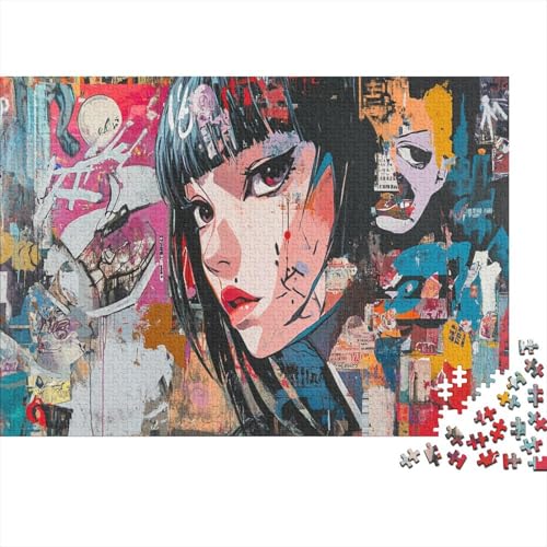 Japanische Graffiti Puzzle 1000-teilige Schwer Puzzle Spielzeug Pädagogisches Spiel Impossible Herausforderung Spielzeug Für Erwachsene Kinder 1000pcs (75x50cm) von UNRXJZLVM