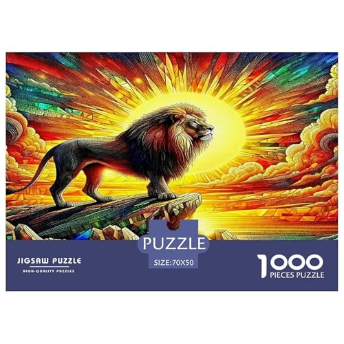 Löwen Puzzle 1000 Teile Schwer Puzzle Spielzeug Lernspiel Impossible Herausforderungsspielzeug Für Erwachsene Und Kinder Ab 12 Jahren 70x50cm/1000pcs Löwen Puzzle 1000 Teile Schwer Puzzle Spielzeug Lernspiel Impossible Herausforderungsspielzeug Für Erwachsene Und Kinder Ab 12 Jahren 70x50cm/1000pcs von UNRXJZLVM