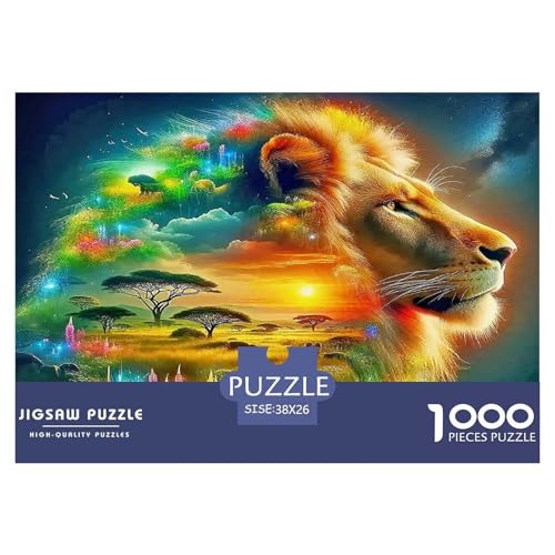 Löwen Puzzle 1000-teilige Schwer Puzzle Spielzeug Pädagogisches Spiel Impossible Herausforderungsspielzeug Für Erwachsene Und Kinder Ab 12 Jahren 38x26cm/1000pcs Löwen Puzzle 1000-teilige Schwer Puzzle Spielzeug Pädagogisches Spiel Impossible Herausforderungsspielzeug Für Erwachsene Und Kinder Ab 12 Jahren 38x26cm/1000pcs von UNRXJZLVM