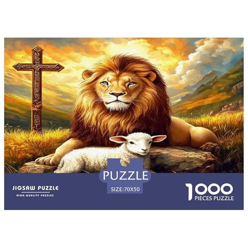 Löwen Puzzles 1000 Teile Schwer Puzzle Spielzeug Lernspiel Impossible Herausforderung Spielzeug Für Erwachsene Und Kinder Ab 12 Jahren 70x50cm/1000pcs Löwen Puzzles 1000 Teile Schwer Puzzle Spielzeug Lernspiel Impossible Herausforderung Spielzeug Für Erwachsene Und Kinder Ab 12 Jahren 70x50cm/1000pcs von UNRXJZLVM