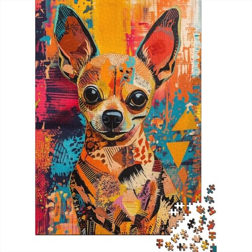 Miniatur Pinscher 1000 Teile, Impossible Puzzle,Geschicklichkeitsspiel Für Die Ganze Familie, Erwachsenenpuzzle Ab 14 Jahren Puzzel 1000pcs (75x50cm) von UNRXJZLVM