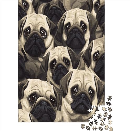 Mops 1000 Teile Puzzle, Puzzles Für Erwachsene, 1000 Teile Puzzlespiel Für Jugendliche & Erwachsene Puzzlespiel Puzzel 1000pcs (75x50cm) von UNRXJZLVM