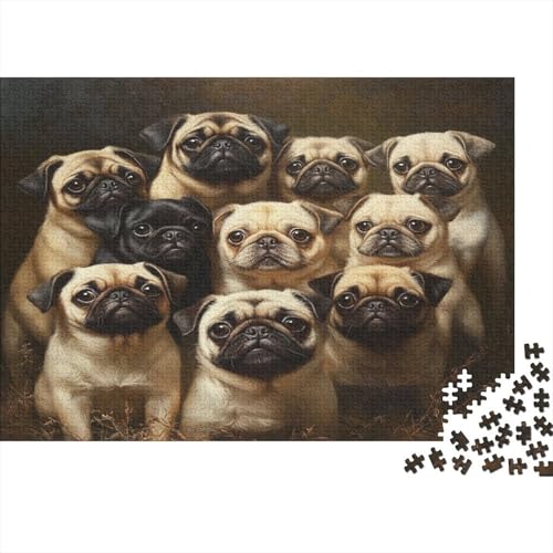 Mops Puzzle 1000 Teile Erwachsener Kniffel Spaß Für Die Ganze Familie - Abwechslungsreiche 1000 Puzzleteilige Motive Puzzle Erwachsene, Puzzel 1000pcs (75x50cm) von UNRXJZLVM