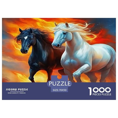 Pferd Puzzle 1000-teilige Schwer Puzzle Spielzeug Lernspiel Impossible Herausforderung Spielzeug Für Erwachsene Und Kinder in Bewährter 70x50cm/1000pcs Pferd Puzzle 1000-teilige Schwer Puzzle Spielzeug Lernspiel Impossible Herausforderung Spielzeug Für Erwachsene Und Kinder in Bewährter 70x50cm/1000pcs von UNRXJZLVM
