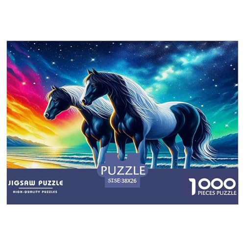 Pferd Puzzle 1000-teilige Schwer Puzzle Spielzeug Pädagogisches Spiel Impossible Herausforderungsspielzeug Für Erwachsene Und Kinder Ab 12 Jahren 38x26cm/1000pcs Pferd Puzzle 1000-teilige Schwer Puzzle Spielzeug Pädagogisches Spiel Impossible Herausforderungsspielzeug Für Erwachsene Und Kinder Ab 12 Jahren 38x26cm/1000pcs von UNRXJZLVM