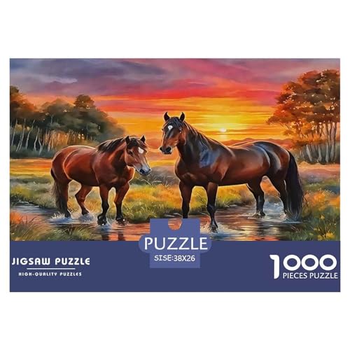 Pferd Puzzle 1000-teilige Schwer Puzzle Spielzeug Pädagogisches Spiel Impossible Herausforderungsspielzeug Für Erwachsene Und Kinder Ab 14 Jahren 38x26cm/1000pcs Pferd Puzzle 1000-teilige Schwer Puzzle Spielzeug Pädagogisches Spiel Impossible Herausforderungsspielzeug Für Erwachsene Und Kinder Ab 14 Jahren 38x26cm/1000pcs von UNRXJZLVM