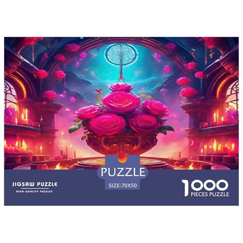 Rose Puzzles 1000 Teile Schwer Puzzle Spielzeug Pädagogisches Spiel Impossible Herausforderungsspielzeug Für Erwachsene Und Kinder in Bewährter 70x50cm/1000pcs Rose Puzzles 1000 Teile Schwer Puzzle Spielzeug Pädagogisches Spiel Impossible Herausforderungsspielzeug Für Erwachsene Und Kinder in Bewährter 70x50cm/1000pcs von UNRXJZLVM