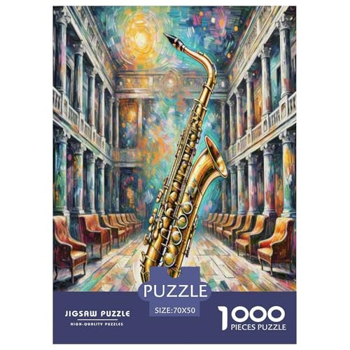 Saxofon Puzzle 1000 Teile Schwer Puzzle Spielzeug Lernspiel Impossible Herausforderungsspielzeug Für Erwachsene Und Kinder Ab 14 Jahren 70x50cm/1000pcs Saxofon Puzzle 1000 Teile Schwer Puzzle Spielzeug Lernspiel Impossible Herausforderungsspielzeug Für Erwachsene Und Kinder Ab 14 Jahren 70x50cm/1000pcs von UNRXJZLVM