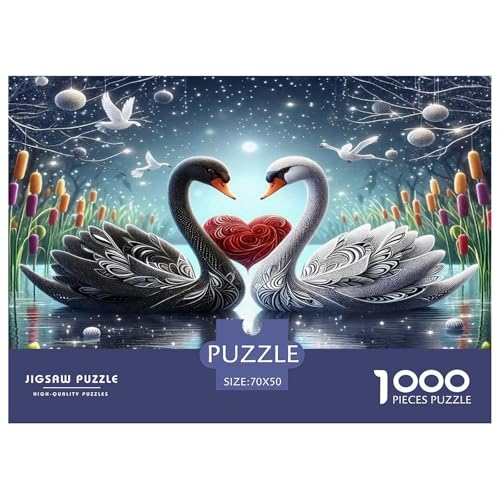 Schwan Puzzle 1000 Teile Schwer Puzzle Spielzeug Lernspiel Impossible Herausforderungsspielzeug Für Erwachsene Und Kinder Ab 14 Jahren 70x50cm/1000pcs Schwan Puzzle 1000 Teile Schwer Puzzle Spielzeug Lernspiel Impossible Herausforderungsspielzeug Für Erwachsene Und Kinder Ab 14 Jahren 70x50cm/1000pcs von UNRXJZLVM