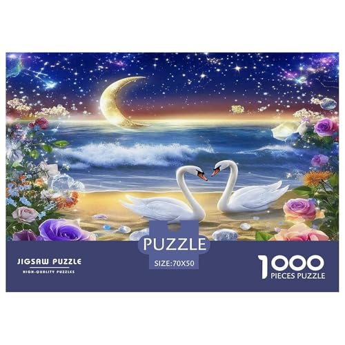 Schwan Puzzle 1000 Teile Schwer Puzzle Spielzeug Pädagogisches Spiel Impossible Herausforderungsspielzeug Für Erwachsene Kinder 70x50cm/1000pcs Schwan Puzzle 1000 Teile Schwer Puzzle Spielzeug Pädagogisches Spiel Impossible Herausforderungsspielzeug Für Erwachsene Kinder 70x50cm/1000pcs von UNRXJZLVM