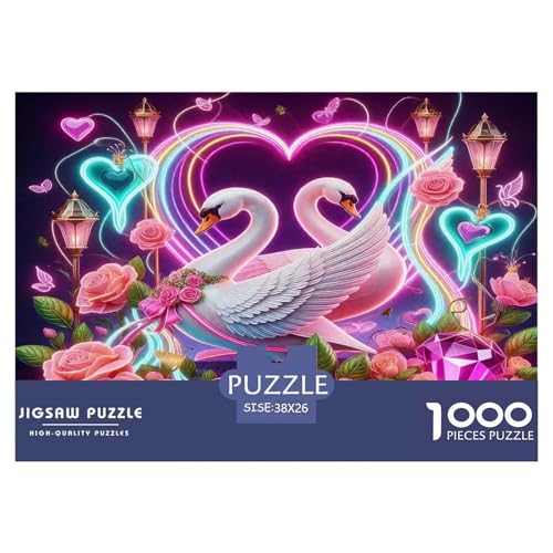 Schwan Puzzles 1000 Teile Schwer Puzzle Spielzeug Pädagogisches Spiel Impossible Herausforderung Spielzeug Für Erwachsene Und Kinder in Bewährter 38x26cm/1000pcs Schwan Puzzles 1000 Teile Schwer Puzzle Spielzeug Pädagogisches Spiel Impossible Herausforderung Spielzeug Für Erwachsene Und Kinder in Bewährter 38x26cm/1000pcs von UNRXJZLVM