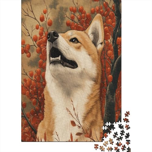 Shiba Inu Puzzle 1000 Teile, Erwachsene, Klassische Puzzle, Impossible Puzzle,Geschicklichkeitsspiel Für Die Ganze Familie Erwachsenenpuzzle Ab 14 Jahren Puzzel 1000pcs (75x50cm) von UNRXJZLVM