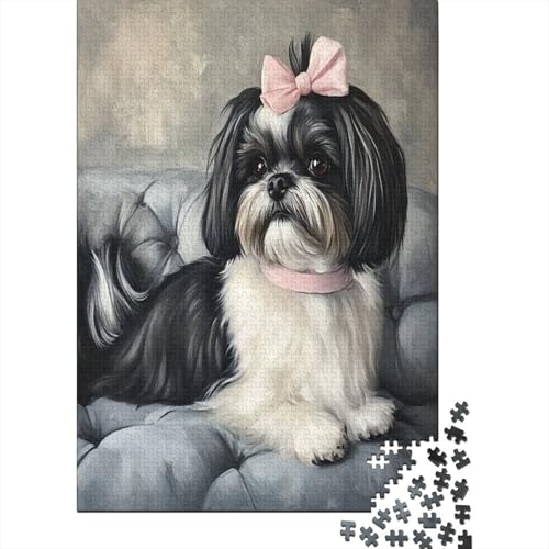 Shih Tzu.. Puzzle 1000 Teile,Puzzle Für Erwachsene, Impossible Puzzle,Puzzle Farbenfrohes Legespiel,Geschicklichkeitsspiel Für Die Ganze Familie Puzzel 1000pcs (75x50cm) von UNRXJZLVM