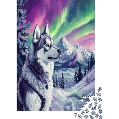 Sibirischer Husky Puzzlespiel 1000 Teile Puzzles Für Erwachsene Lernspiel Herausforderung Spielzeug 1000 Teile Puzzles Für Erwachsene Kinder Erwachsenen Puzzlespiel Puzzel 1000pcs (75x50cm) von UNRXJZLVM