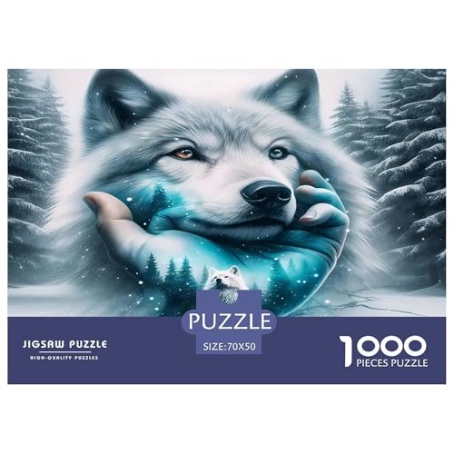 Wolf Puzzles 1000 Teile Schwer Puzzle Spielzeug Pädagogisches Spiel Impossible Herausforderung Spielzeug Für Erwachsene Kinder 70x50cm/1000pcs Wolf Puzzles 1000 Teile Schwer Puzzle Spielzeug Pädagogisches Spiel Impossible Herausforderung Spielzeug Für Erwachsene Kinder 70x50cm/1000pcs von UNRXJZLVM