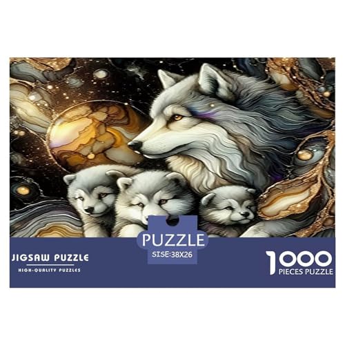 Wolf Puzzles 1000 Teile Schwer Puzzle Spielzeug Pädagogisches Spiel Impossible Herausforderung Spielzeug Für Erwachsene Und Kinder in Bewährter 38x26cm/1000pcs Wolf Puzzles 1000 Teile Schwer Puzzle Spielzeug Pädagogisches Spiel Impossible Herausforderung Spielzeug Für Erwachsene Und Kinder in Bewährter 38x26cm/1000pcs von UNRXJZLVM