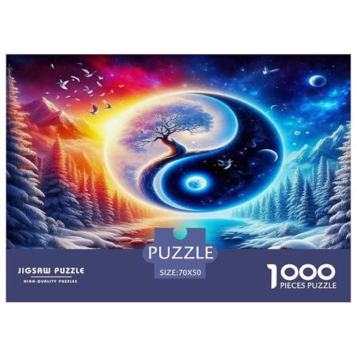 Yin-Yang Puzzle 1000 Teile Schwer Puzzle Spielzeug Pädagogisches Spiel Impossible Herausforderung Spielzeug Für Erwachsene Kinder 70x50cm/1000pcs Yin-Yang Puzzle 1000 Teile Schwer Puzzle Spielzeug Pädagogisches Spiel Impossible Herausforderung Spielzeug Für Erwachsene Kinder 70x50cm/1000pcs von UNRXJZLVM