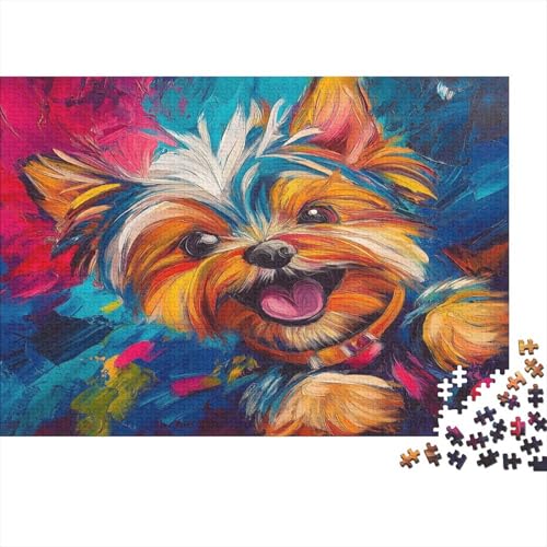 Yorkshire Terrier 1000 Stück Puzzle Für 1000 Stück Puzzle Für -Crazy Candy-1000 Stück Puzzle Große Puzzles Kinder Lernspiel Spielzeug Geschenk Für Die Wanddekoration Puzzel 1000pc von UNRXJZLVM